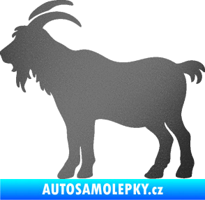 Samolepka Kozel 008 levá silueta grafitová metalíza