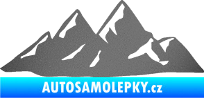 Samolepka Krajina hory 014 pravá grafitová metalíza
