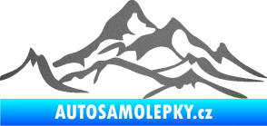 Samolepka Krajina hory 017 levá grafitová metalíza