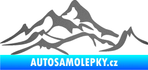 Samolepka Krajina hory 017 pravá grafitová metalíza