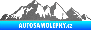 Samolepka Krajina hory 021 levá grafitová metalíza