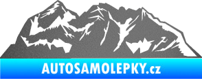 Samolepka Krajina hory 024 pravá grafitová metalíza