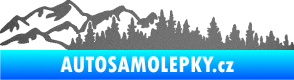 Samolepka Krajina hory 030 levá grafitová metalíza