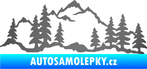 Samolepka Krajina hory 033 levá grafitová metalíza