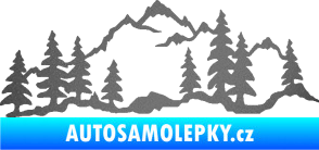 Samolepka Krajina hory 033 pravá grafitová metalíza