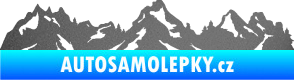 Samolepka Krajina hory 034 levá grafitová metalíza