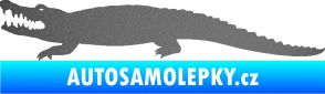 Samolepka Krokodýl 002 levá grafitová metalíza