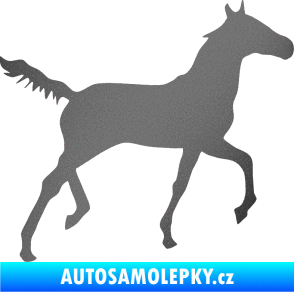 Samolepka Kůň 011 pravá grafitová metalíza