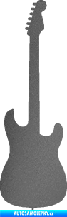 Samolepka Kytara elektrická grafitová metalíza