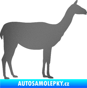 Samolepka Lama 001 pravá grafitová metalíza