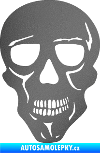 Samolepka Lebka 040 levá grafitová metalíza