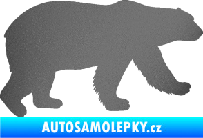 Samolepka Lední medvěd 002 pravá grafitová metalíza