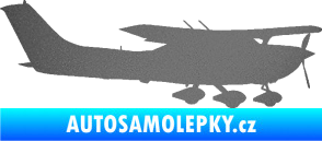 Samolepka Letadlo 021 pravá Cessna 182 grafitová metalíza