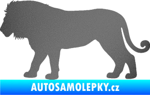 Samolepka Lev 001 levá grafitová metalíza