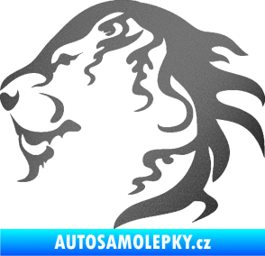 Samolepka Lev 003 levá grafitová metalíza