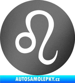 Samolepka Lev zvěrokruh 001 - horoskop grafitová metalíza