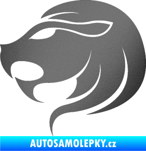 Samolepka Lev zvěrokruh 002 levá grafitová metalíza