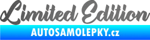 Samolepka Limited edition 006 grafitová metalíza