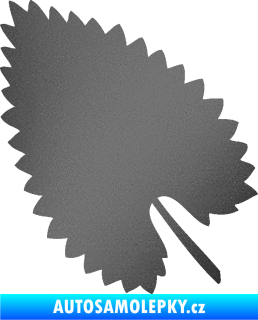 Samolepka List 001 levá grafitová metalíza