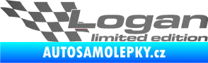 Samolepka Logan limited edition levá grafitová metalíza