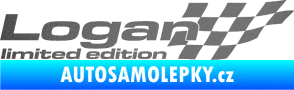 Samolepka Logan limited edition pravá grafitová metalíza
