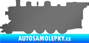 Samolepka Lokomotiva 002 levá grafitová metalíza