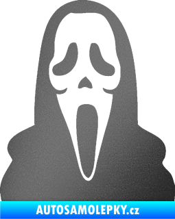 Samolepka Maska 001 scream grafitová metalíza