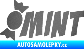 Samolepka Mint bonbón grafitová metalíza