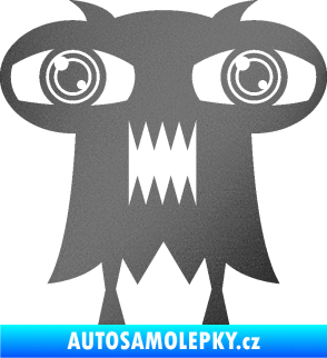 Samolepka Monstrum 003 pravá grafitová metalíza