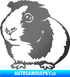 Samolepka Morče 003 levá grafitová metalíza
