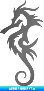 Samolepka Mořský koník 001 levá grafitová metalíza