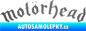 Samolepka Motorhead prohnutý grafitová metalíza