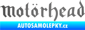 Samolepka Motorhead rovný grafitová metalíza