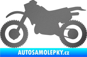 Samolepka Motorka 003 levá grafitová metalíza