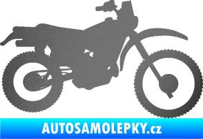 Samolepka Motorka 046 pravá grafitová metalíza
