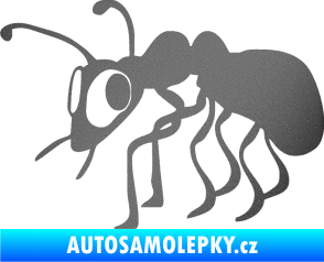 Samolepka Mravenec 001 levá grafitová metalíza