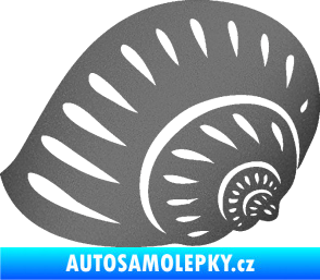 Samolepka Mušle 004 levá ulita grafitová metalíza