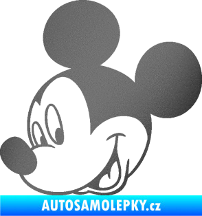 Samolepka Myšák Mickey 001 levá grafitová metalíza