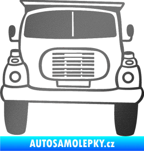 Samolepka Nákladní auto karikatura grafitová metalíza