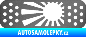 Samolepka Náplast 002 levá grafitová metalíza