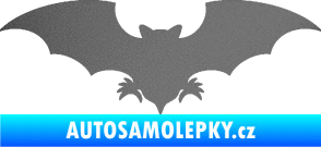 Samolepka Netopýr 007 grafitová metalíza