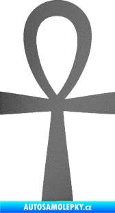 Samolepka Nilský kříž Ankh grafitová metalíza