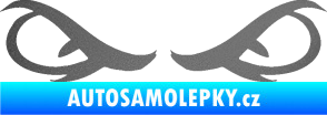 Samolepka Oči 001 grafitová metalíza