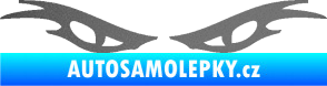 Samolepka Oči 003  grafitová metalíza