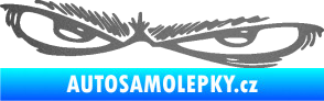 Samolepka Oči 005 levá grafitová metalíza