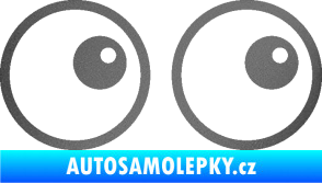 Samolepka Oči 006 pravá grafitová metalíza