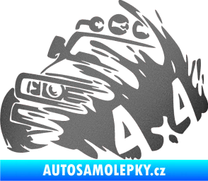 Samolepka Off Road 002 levá 4x4 grafitová metalíza