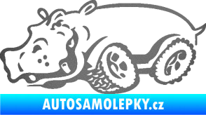 Samolepka Off Road 006 levá hroch grafitová metalíza