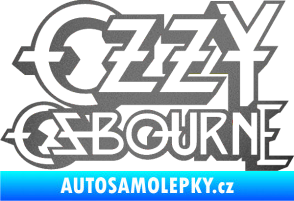 Samolepka Ozzy Osbourne 001 grafitová metalíza