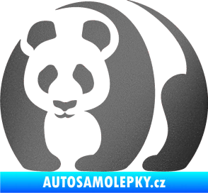 Samolepka Panda 001 levá grafitová metalíza